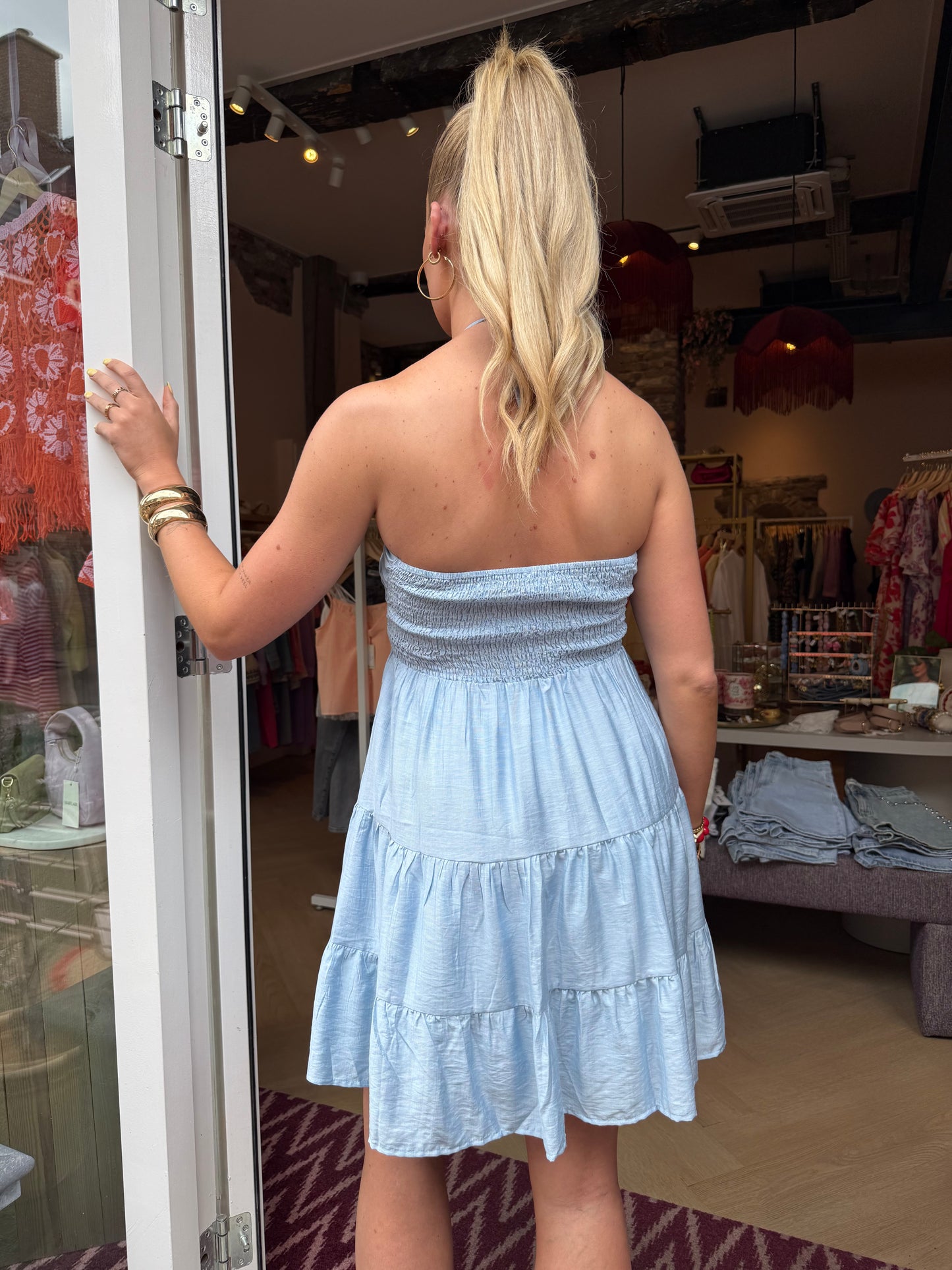 Jurk Rosie Licht blauw