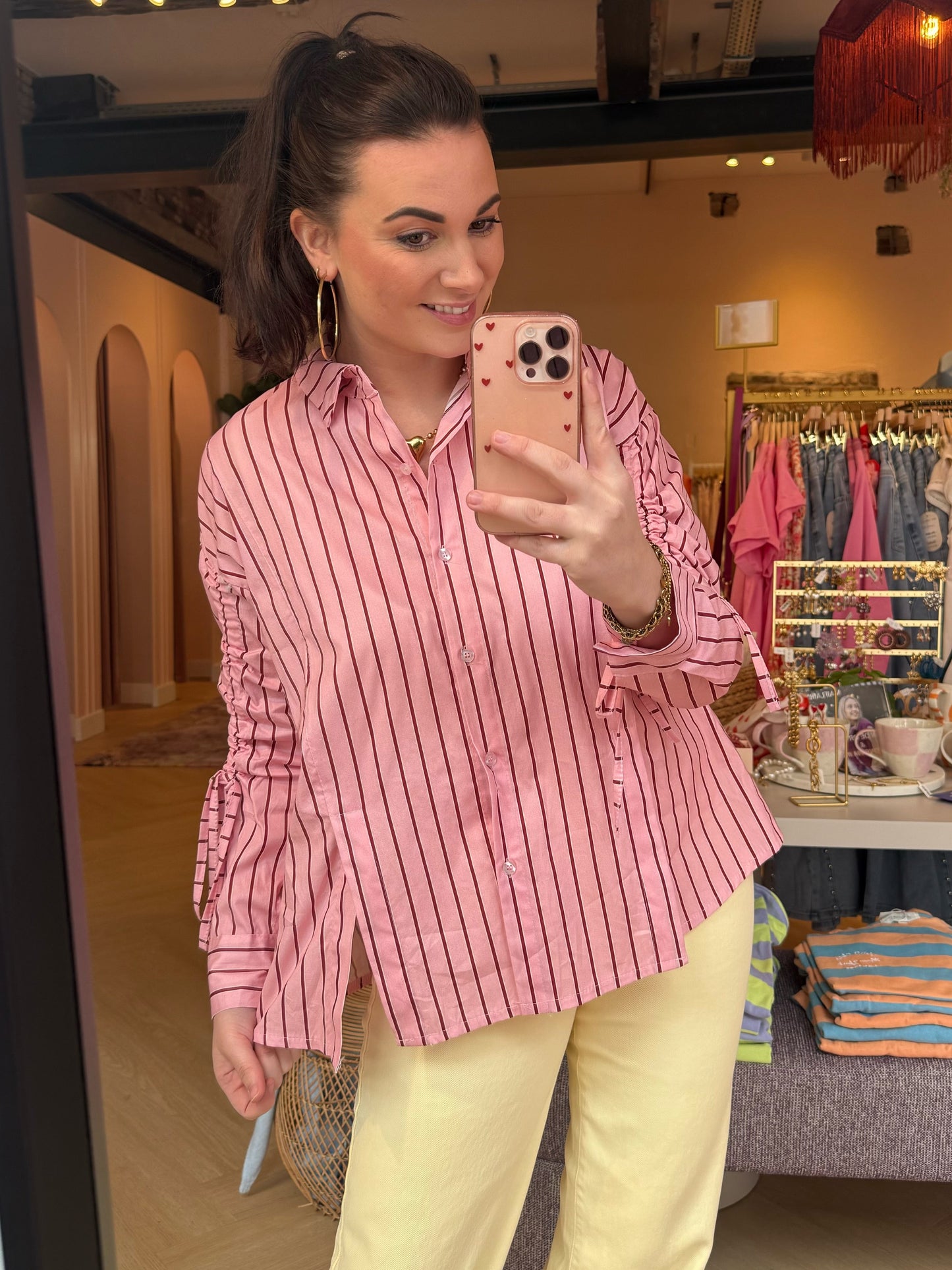 Blouse Lisa Roze Bordeaux