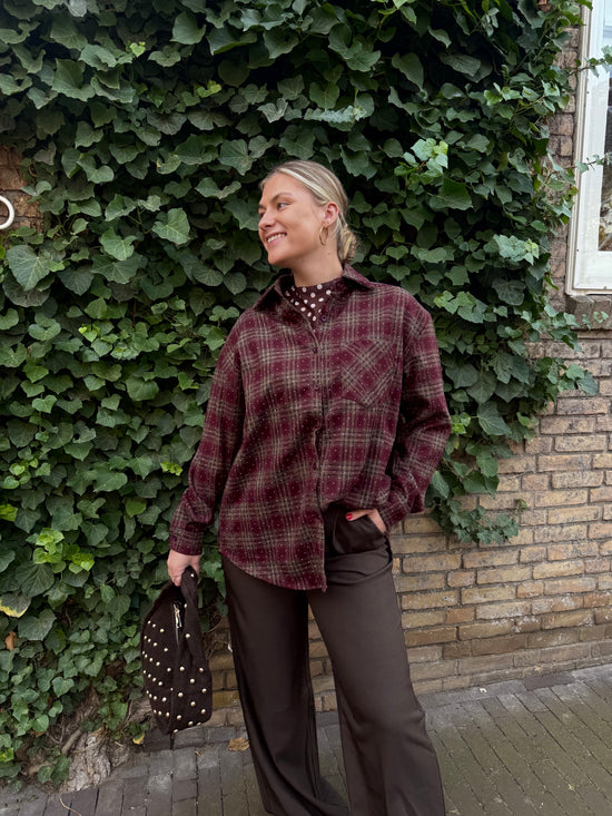 Blouse Tina Bordeaux Stripe