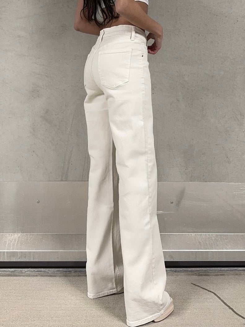 Jeans Jolien Mid Waist Extra Long Beige