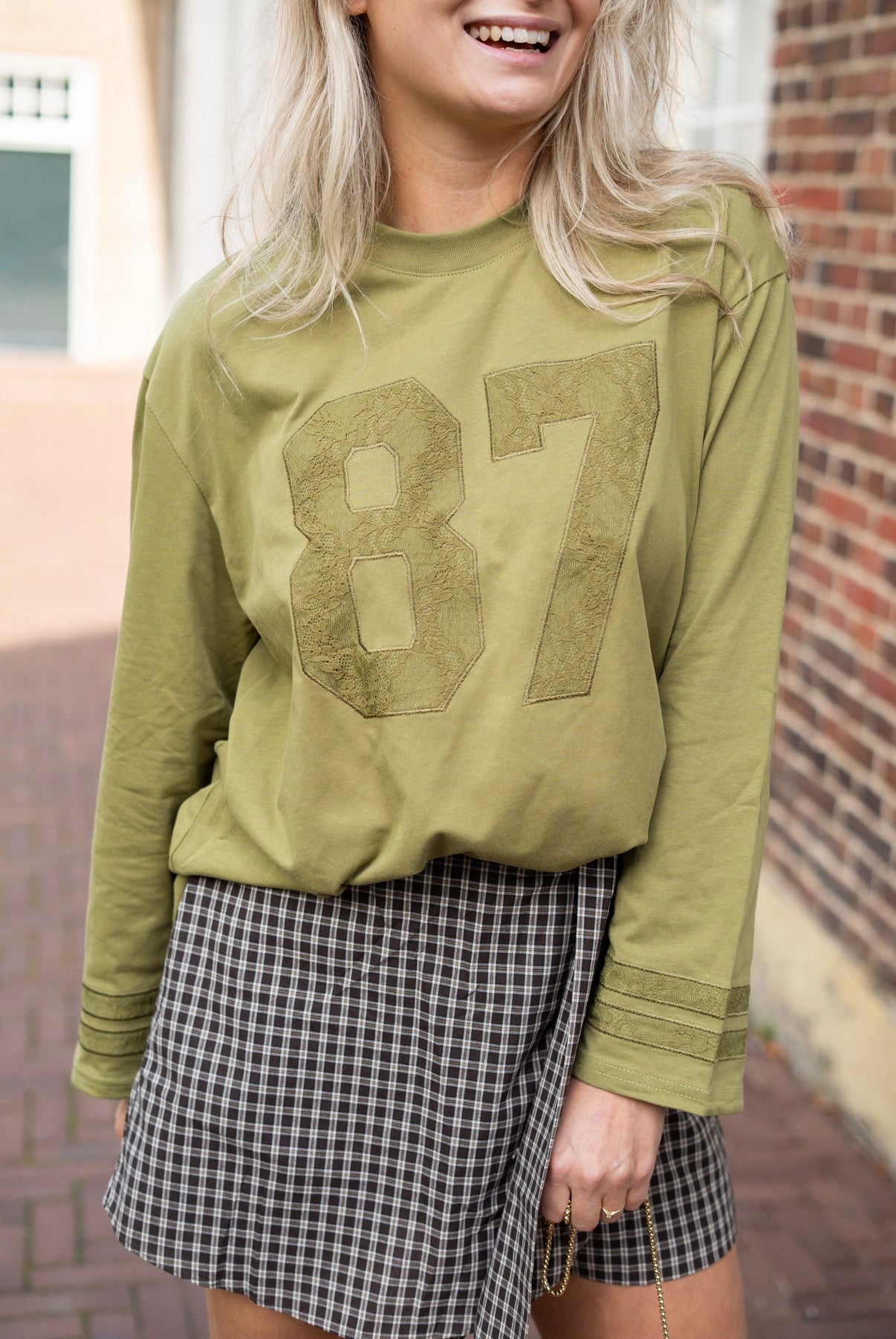 Longsleeve 87 olijfgroen