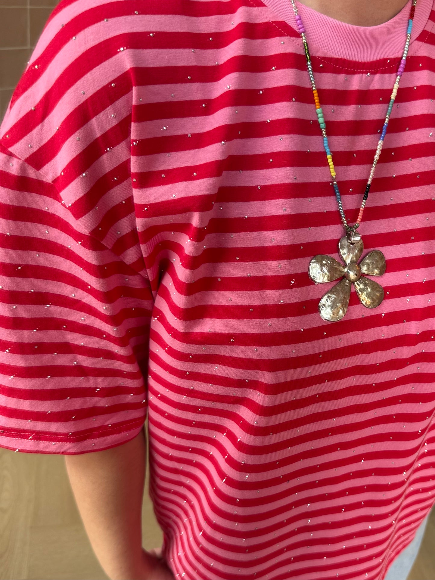 T-shirt Chrissy Roze Rood