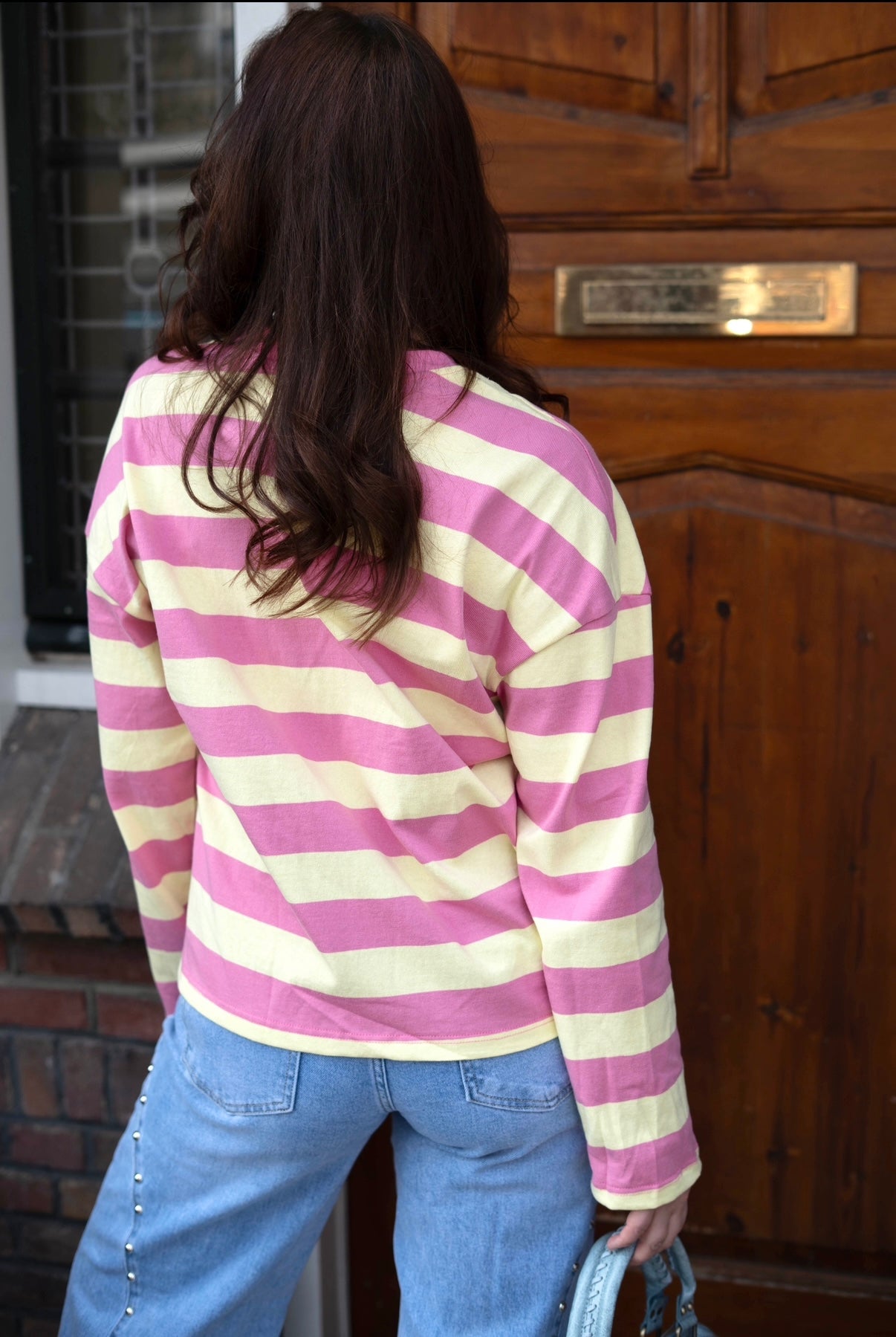 Longsleeve Soho Club Geel Roze