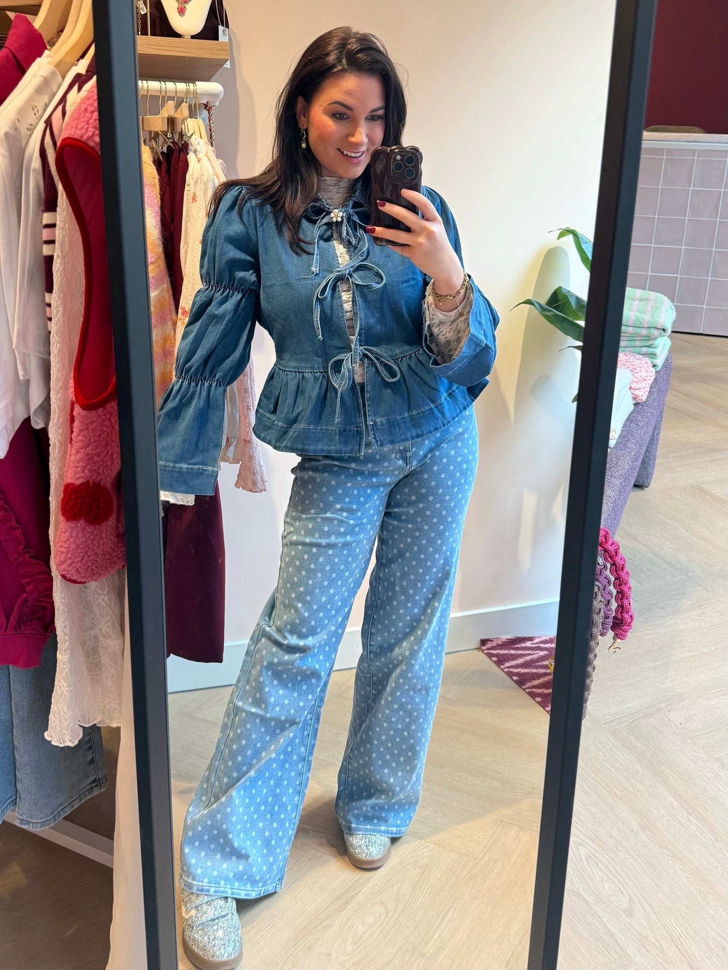 Jeans Anna Stip Blue