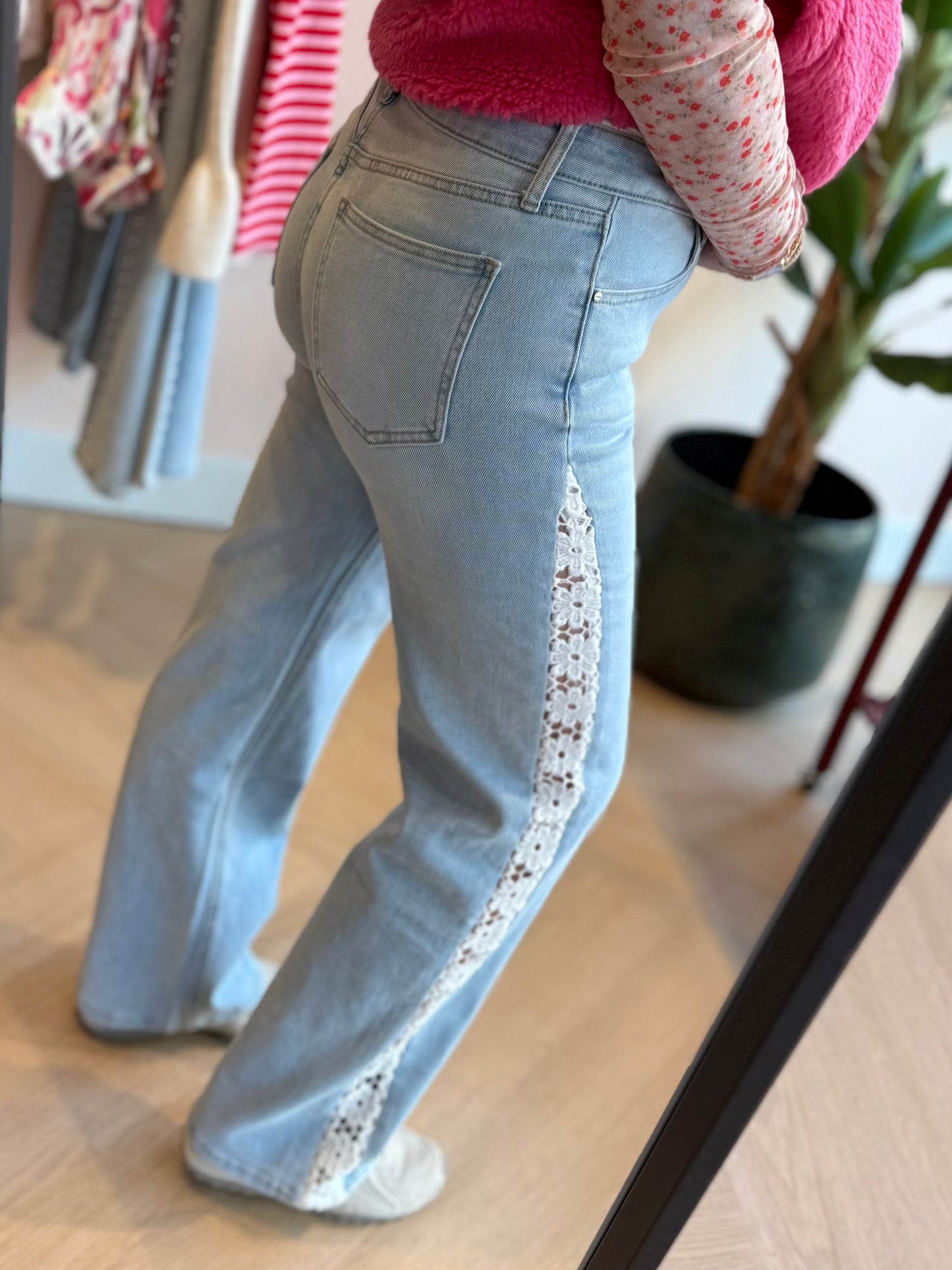 Jeans Lois Kant Wit Denim