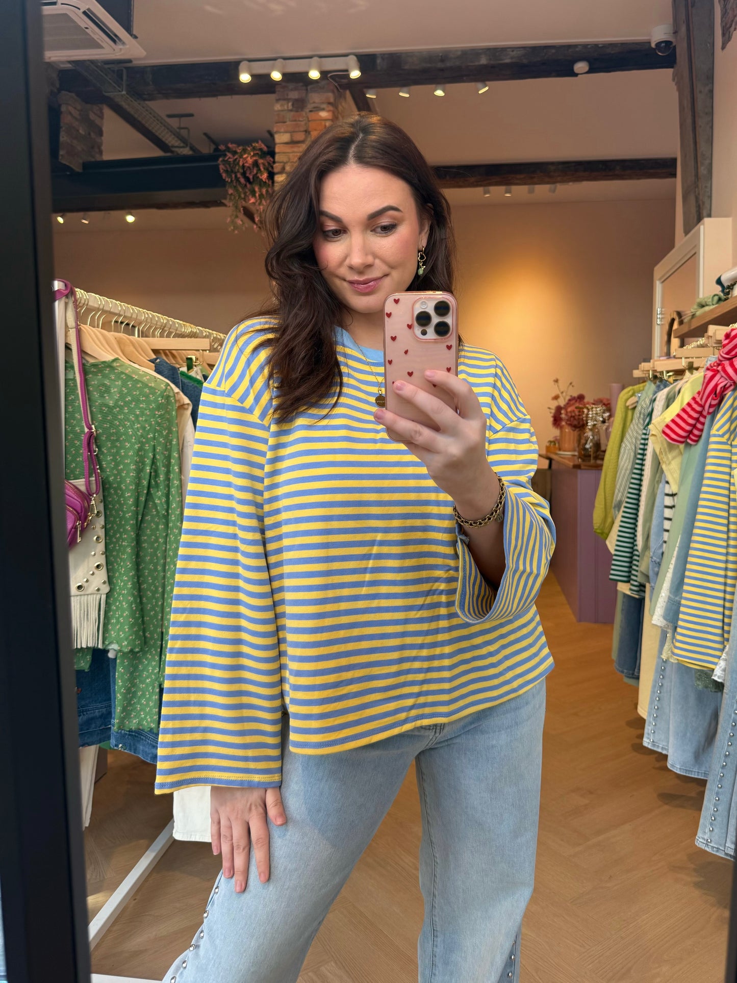 Longsleeve Aike Blauw Geel