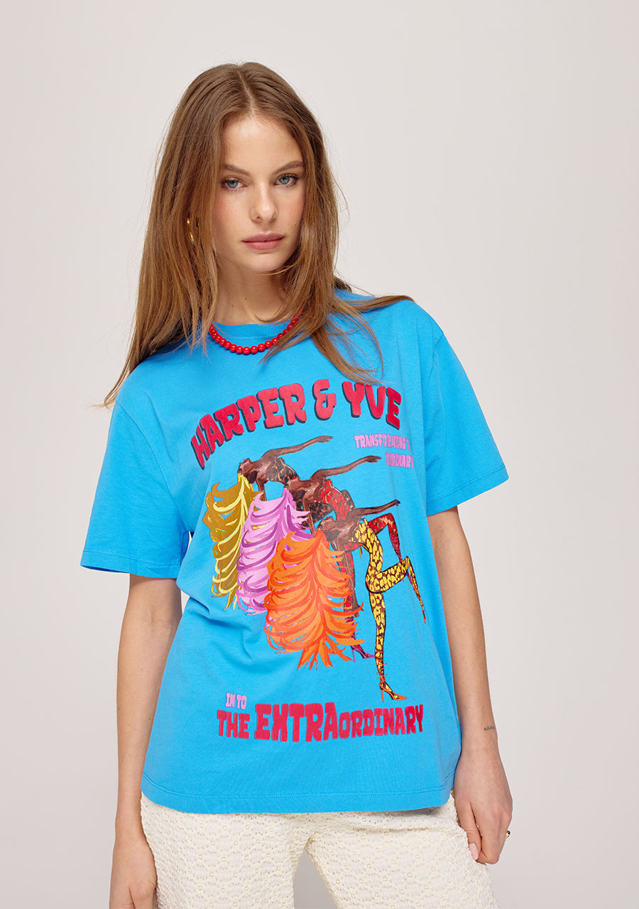 Harper & Yve T-shiirt Extraordinary Bold Blue
