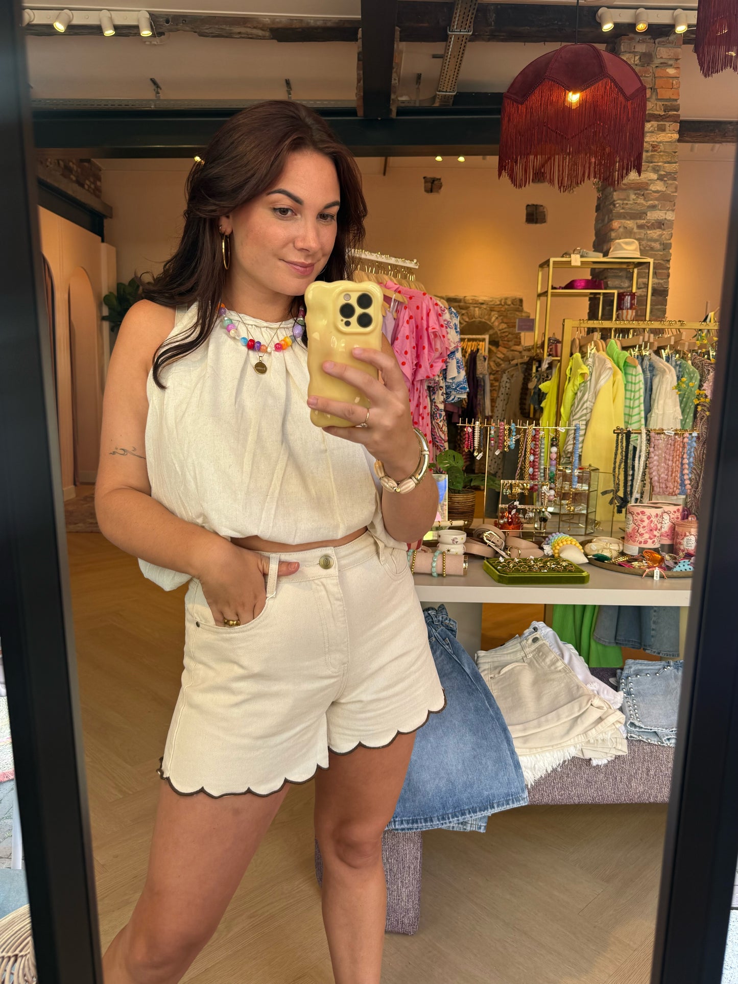 Short Luna Beige Bruin