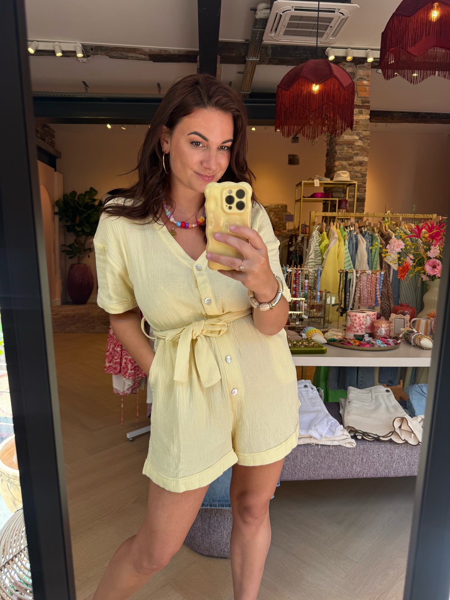 Playsuit Mae Geel