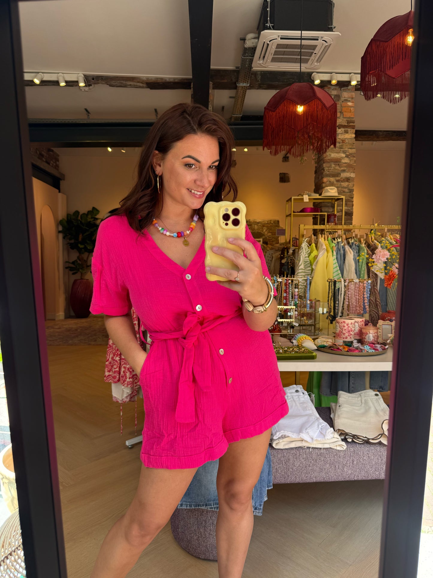 Playsuit Mae Fuchsia