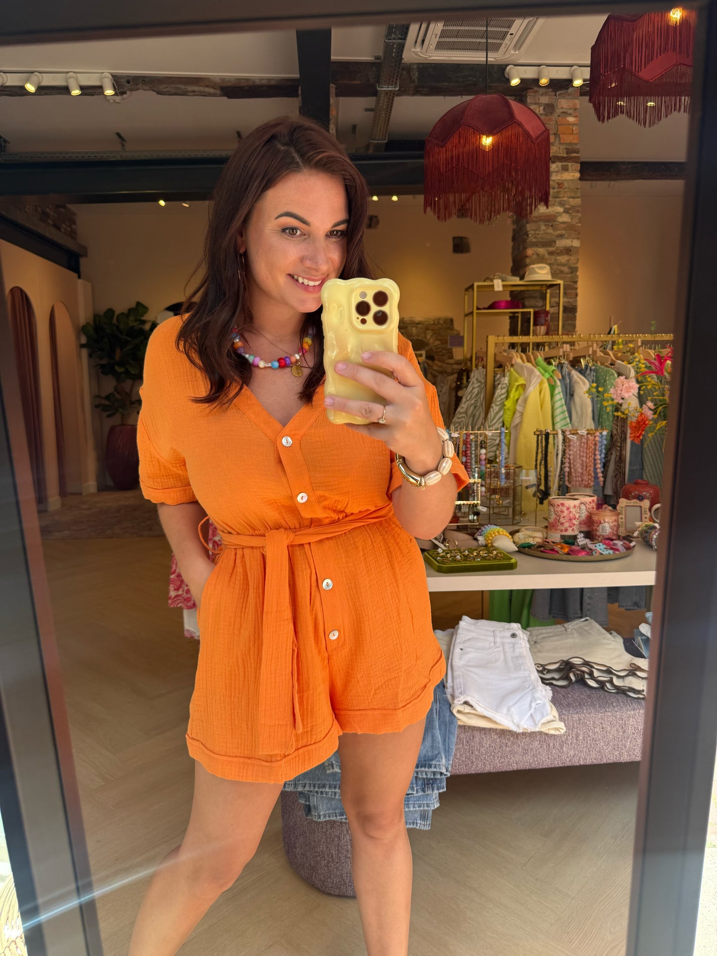 Playsuit Mae Oranje