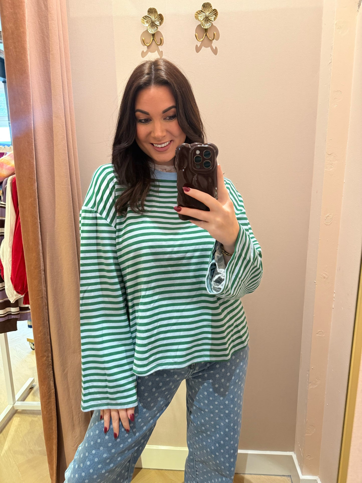 Longsleeve Mint Groen Blauw