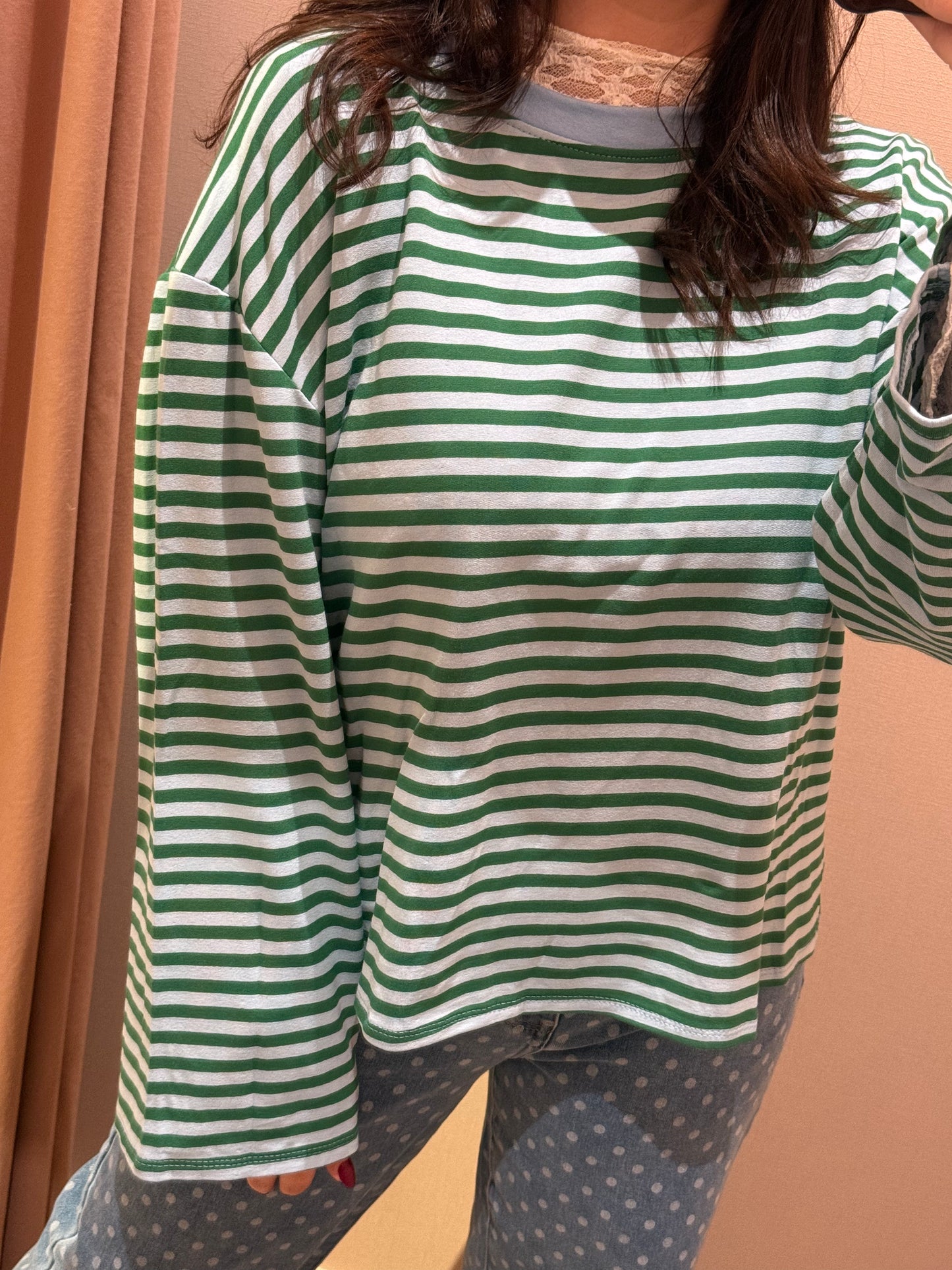 Longsleeve Mint Groen Blauw