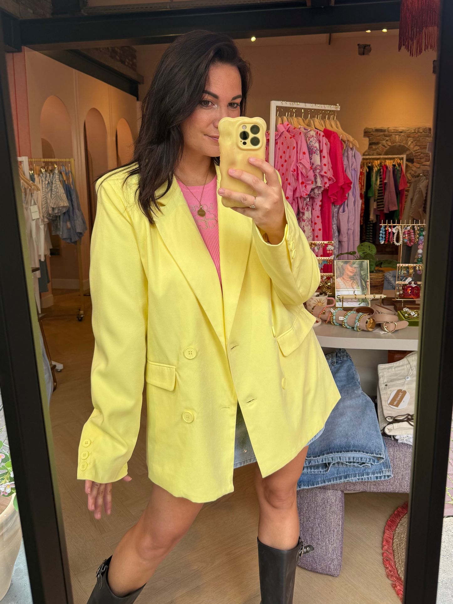 Blazer Juna Geel