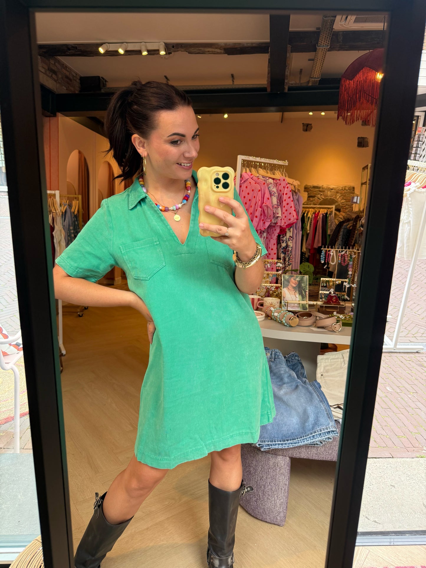 Jurk Elise Groen