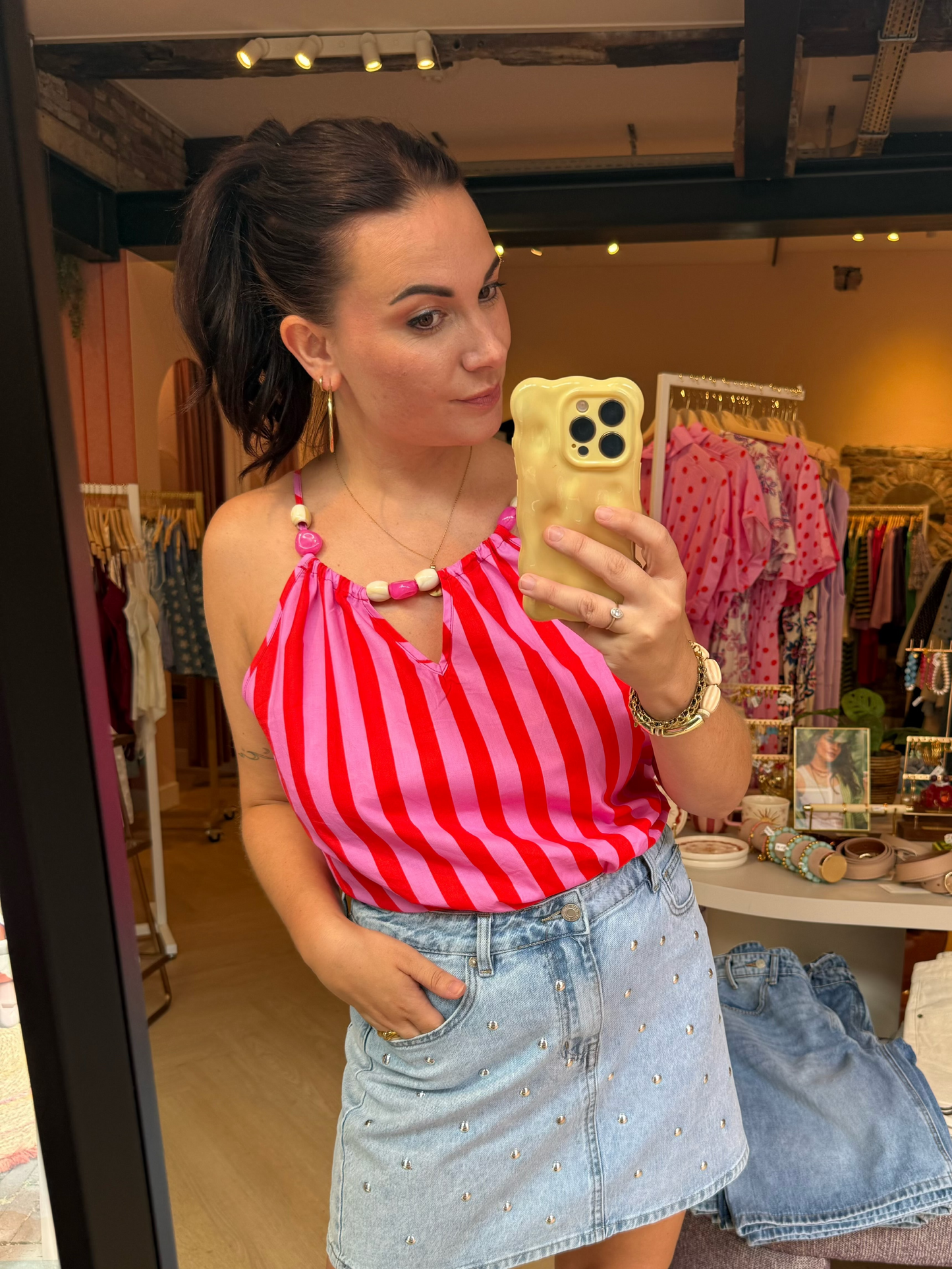 Top Lonne Rood Roze