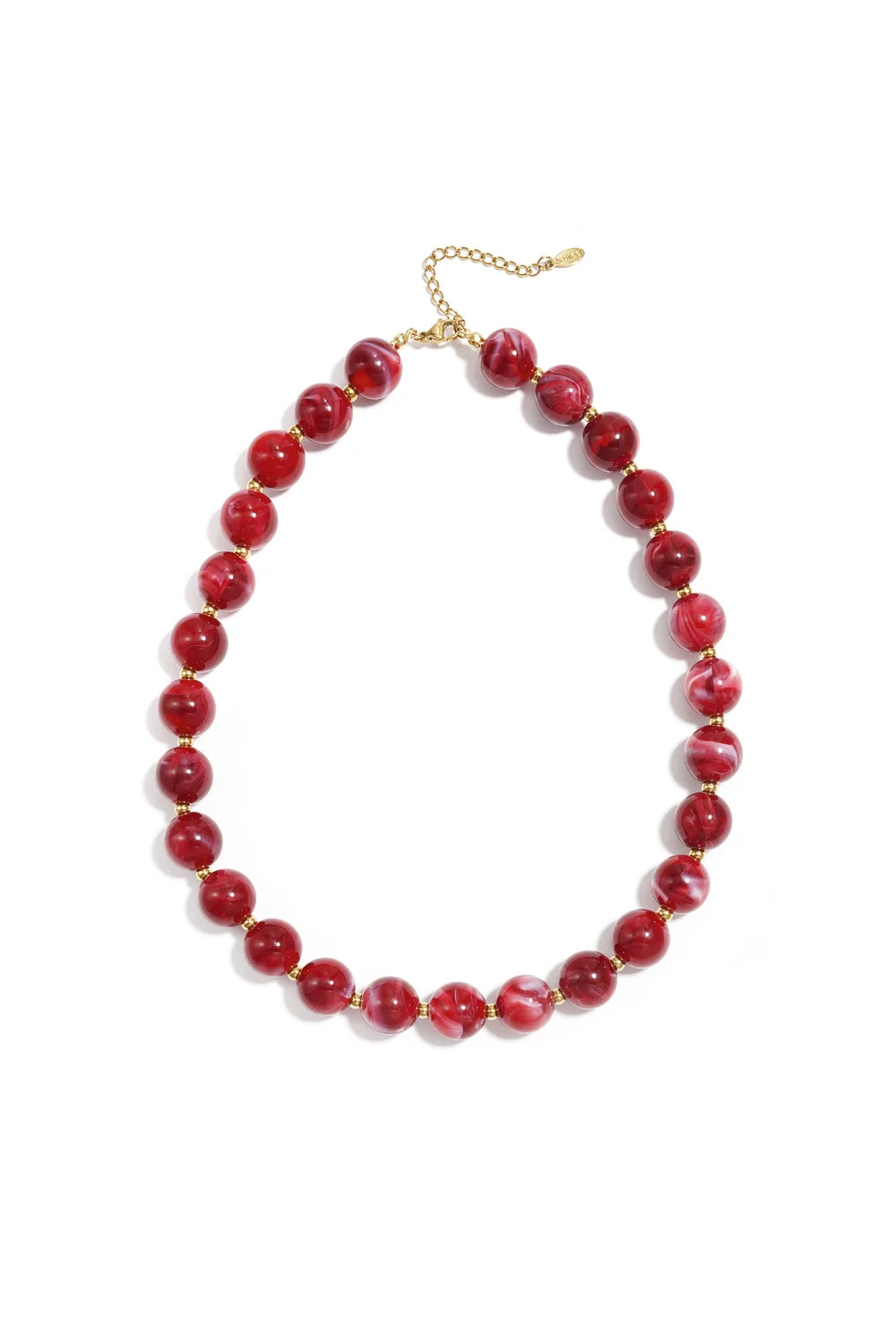Ketting Rond 13.5mm Wijnrood