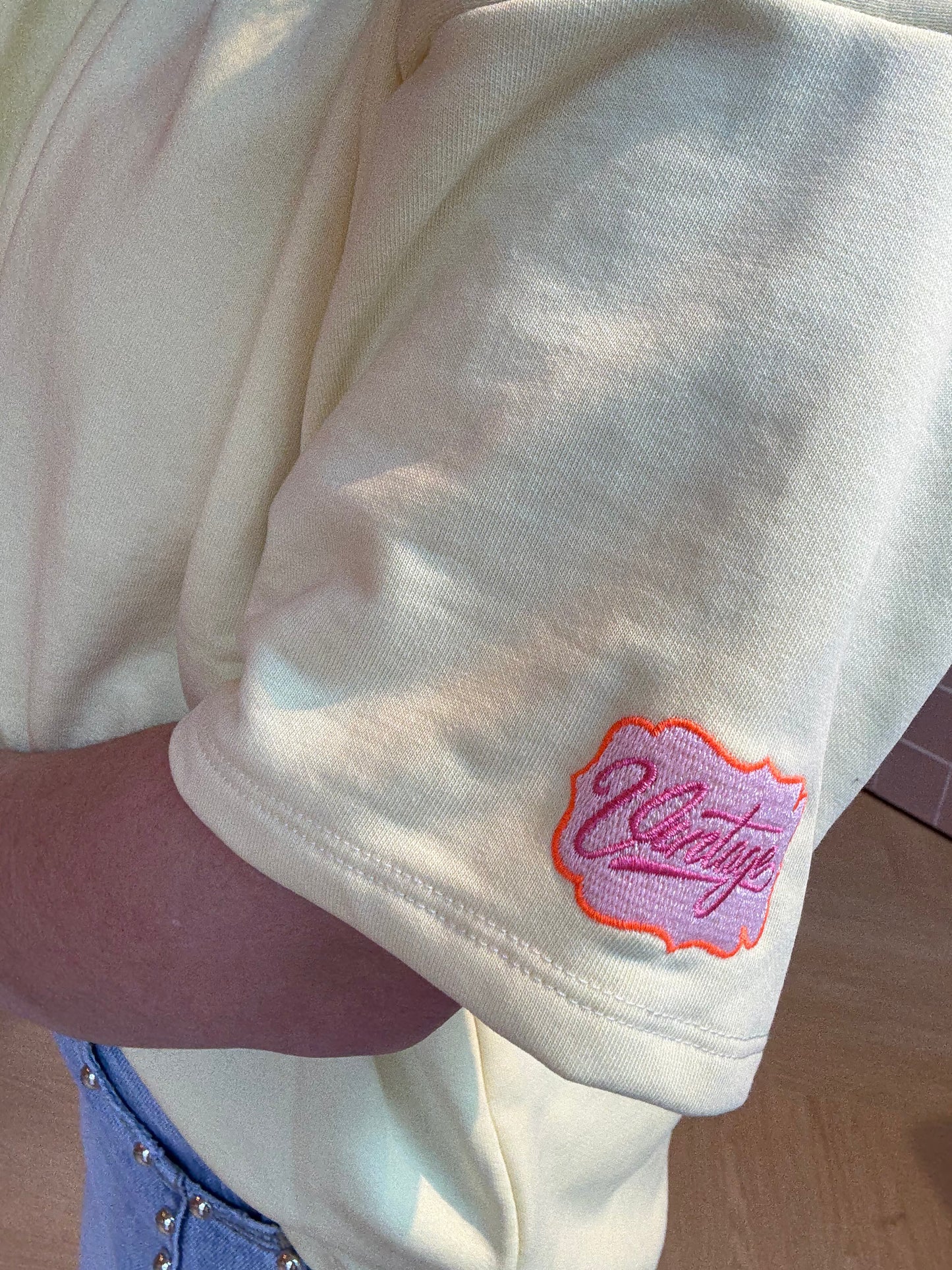 T-shirt Noe Vintage Geel