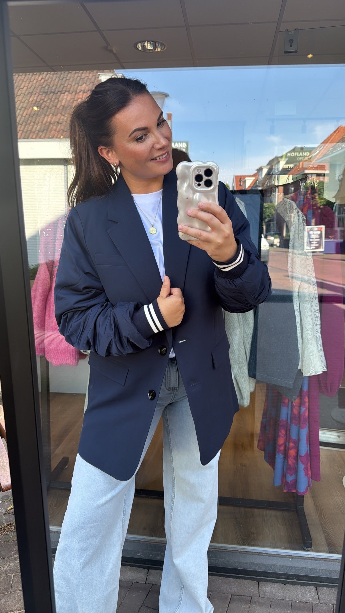 Colourful Rebel Gemma Contrast Sleeve Blazer