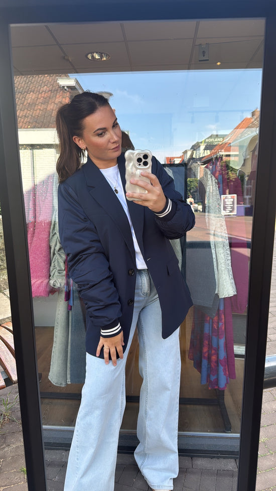 Colourful Rebel Gemma Contrast Sleeve Blazer
