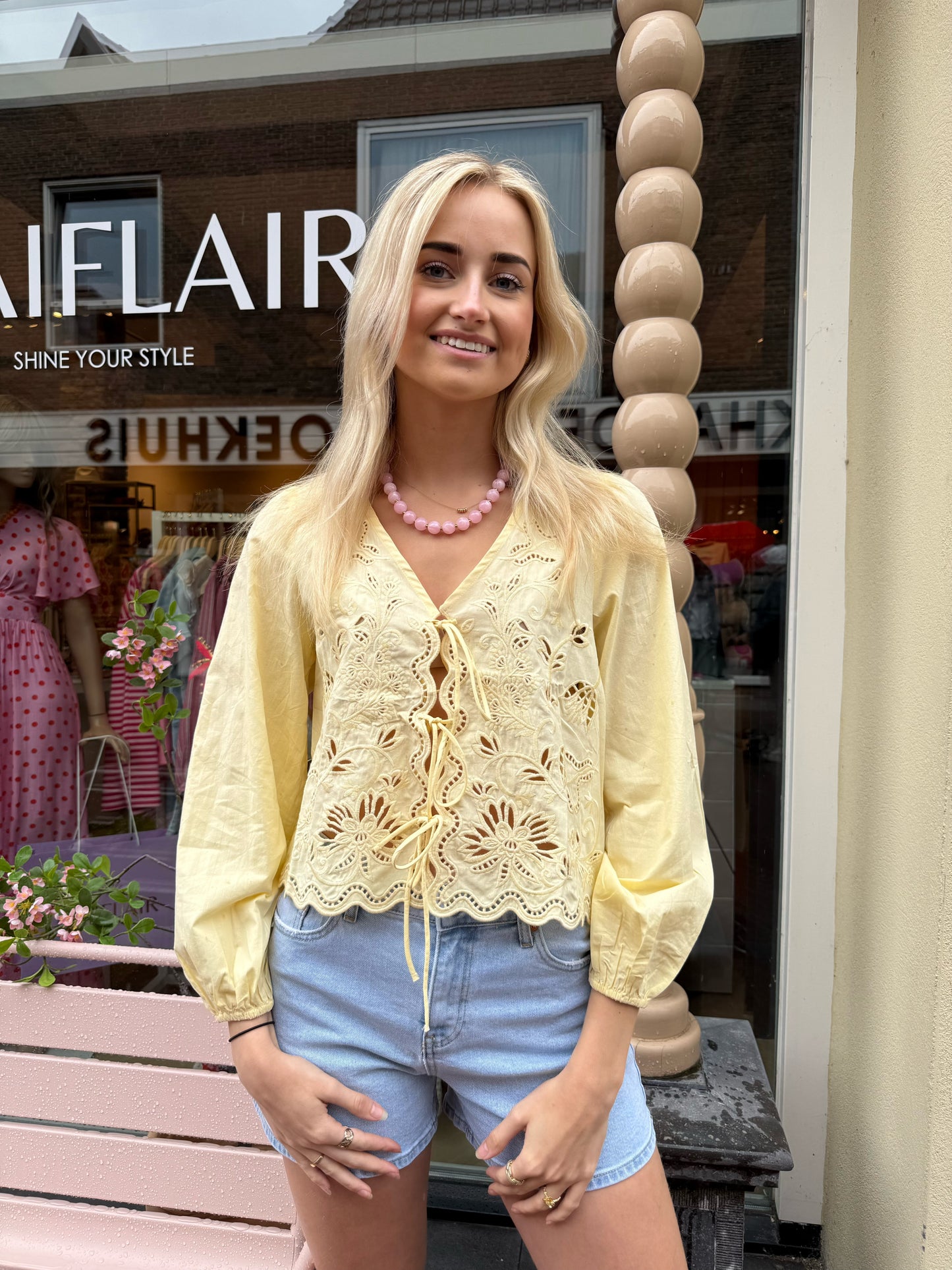 Blouse Frederieke Geel