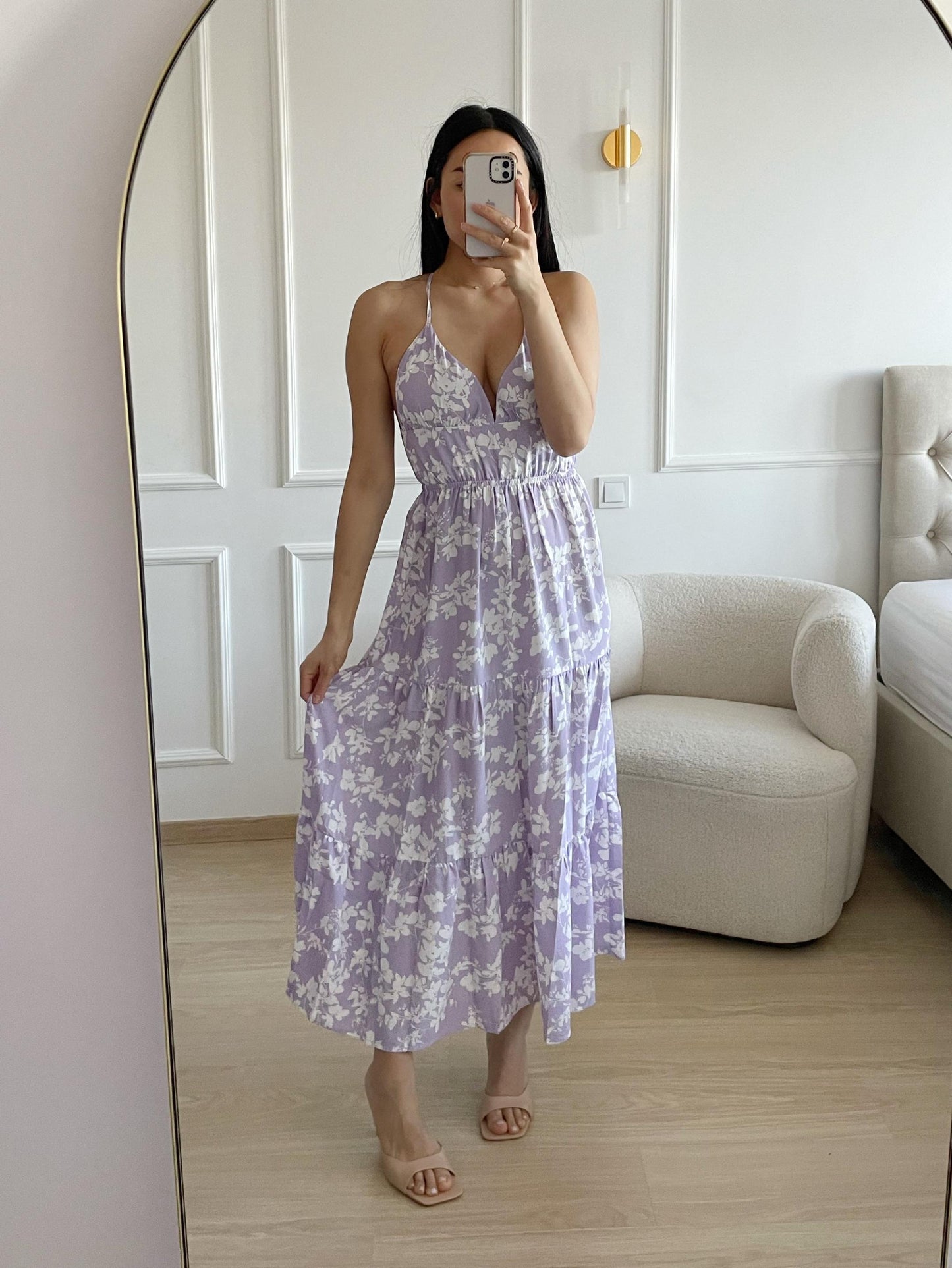 Jurk Mona Lila Bloemen