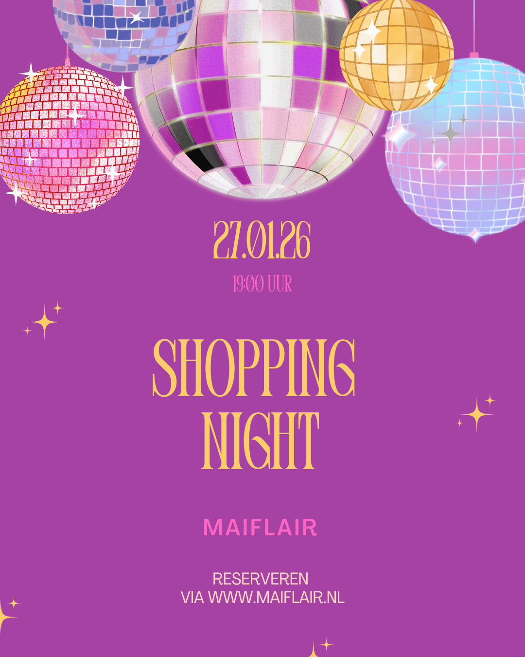 SHOPPING NIGHT DINSDAG 27 JANUARI 2026