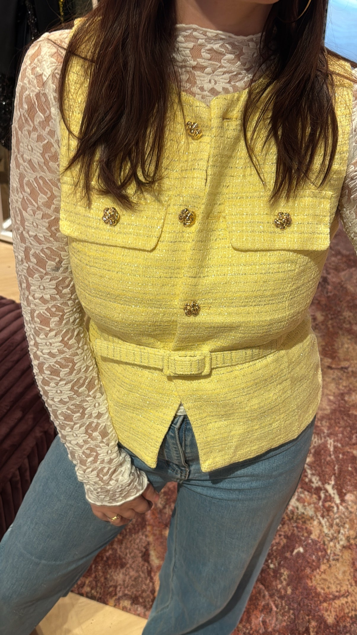 Gilet Melissa Butter Yellow