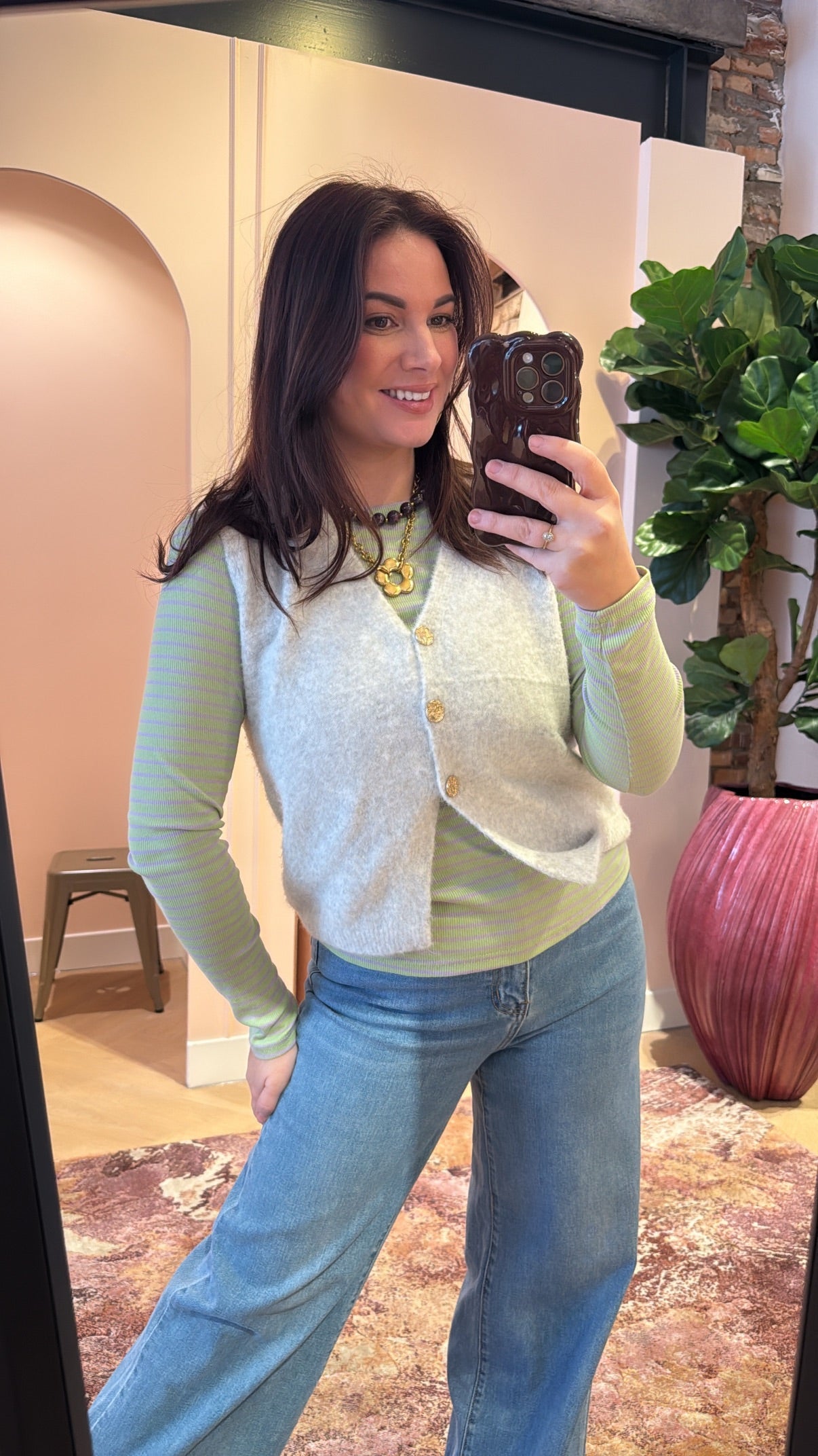 Top Noortje Groen Lila