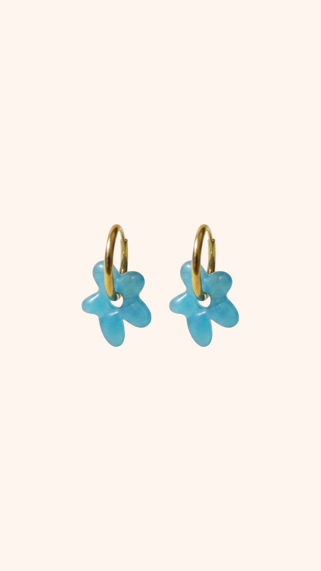 Earrings Wildflower Blue - Studio Frenchie X Milou Pasman