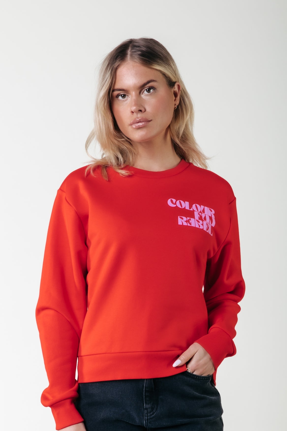 Colourful Rebel Puff Logo Relaxed Sweat